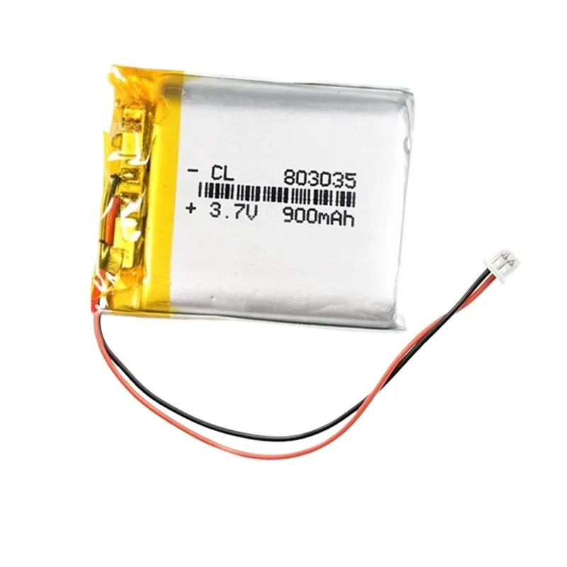 New 803035 3.7V 900mAh Lithium Polymer Rechargeable Battery For MP4 Toy Bluetooth Headset Speaker Digital Camera Power