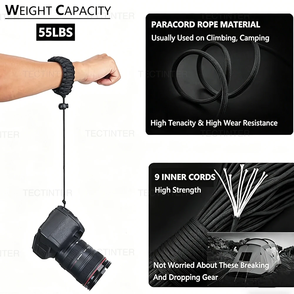 Nylon 1/4 Screw Camera Wrist Strap For DJI OSMO 360 For Insta 360 Luna Ultra for GO PRO Hero 13 12 11 10 DJI OSMO Camera Weave
