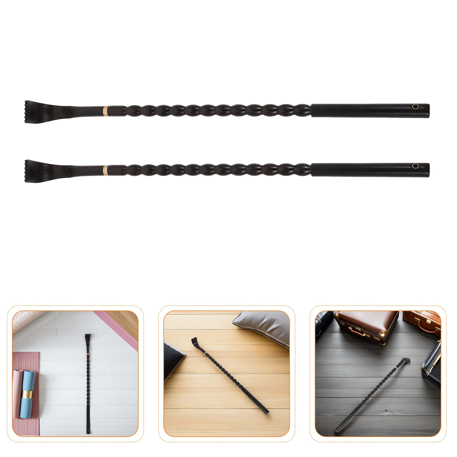 

2 шт. деревянный скребок для спины: инструмент для массажа тела с длинной ручкой для взрослых, ручная палочка для снятия зуда, портативная релаксация мышц