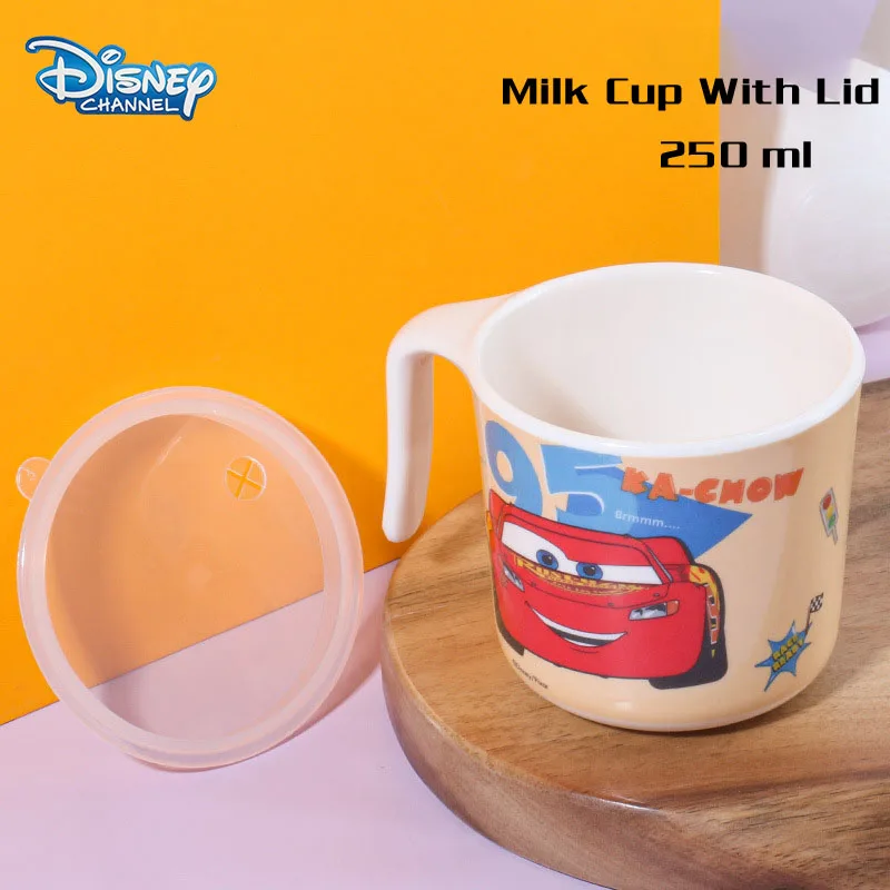 Disney Anime Lightning McQueen Kids Cutlery Kawaii Cartoon McQueen Spoon Fork Water Cup Mug New Dinner Plate Rice Soup Bowl Gift