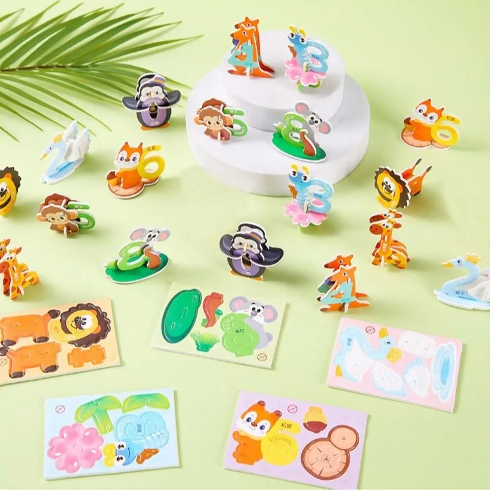 

30pcs New Paper Jigsaw Puzzles 3D Handmade Puzzle Model Children's Toys Funny Educational Toy Kids