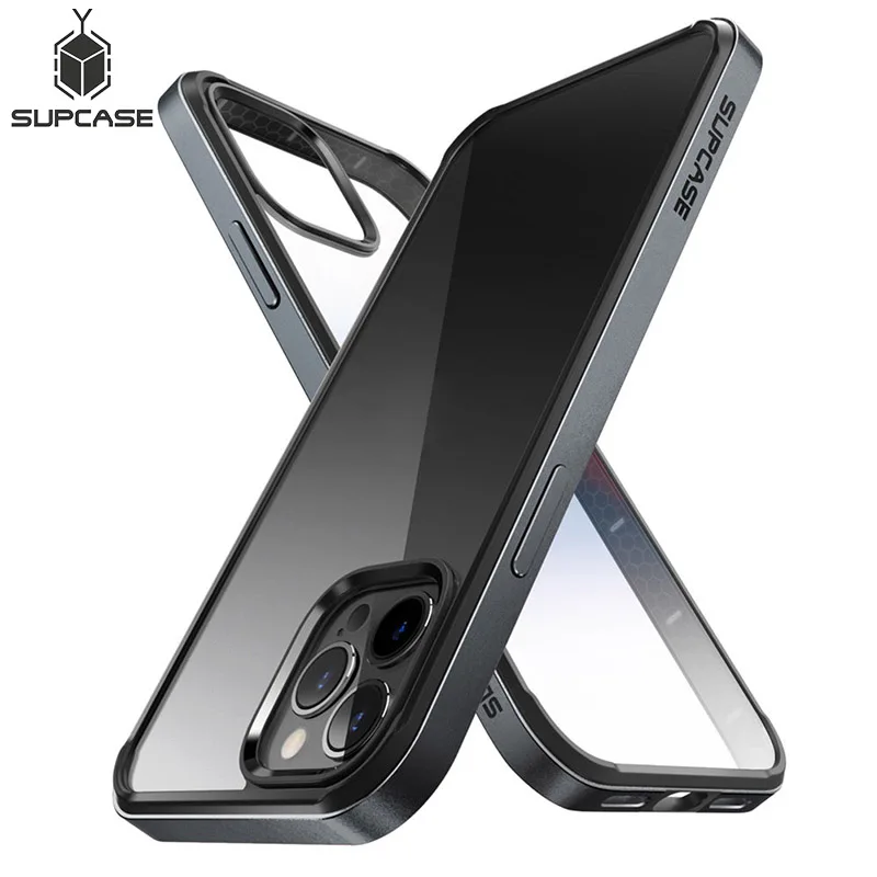 SUPCASE For iPhone 12 Pro Max Case 6.7 inch (2020) UB Edge Slim Frame Case Cover with TPU Inner Bumper & Transparent Back