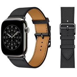 Luxury leather strap for Apple watch Ultra 3 2 49mm 11 10 42mm 46mm 9 8 7 45mm 41mm watch wristband for iwatch 6 5 SE 44mm 40mm