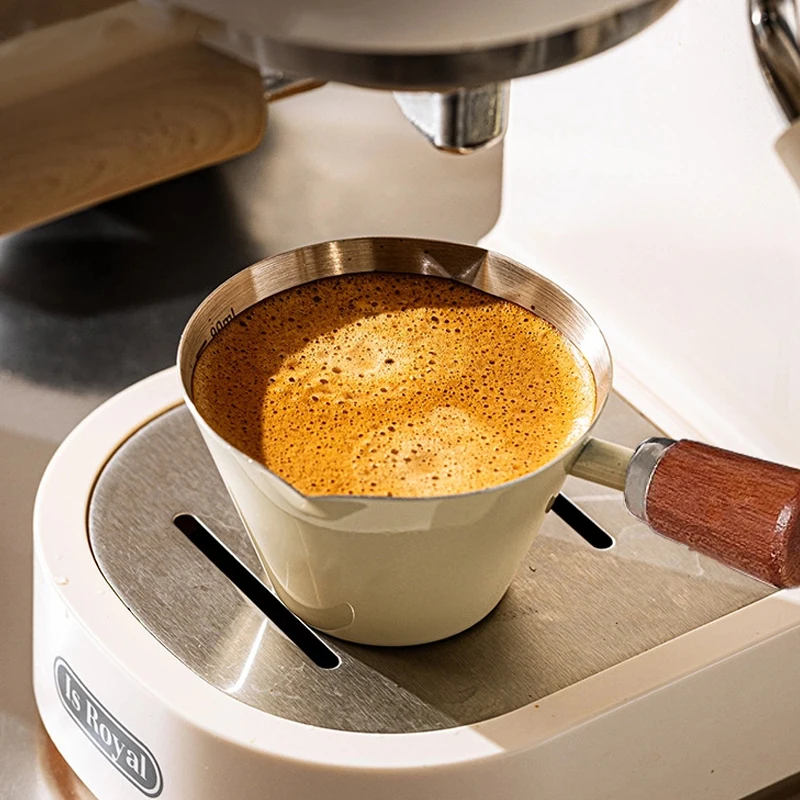 Hot Sale Espresso Measuring Cup, Small Espresso Shot Cups With Handle, Mini Coffee Bar Accessorie With V-shaped Spout