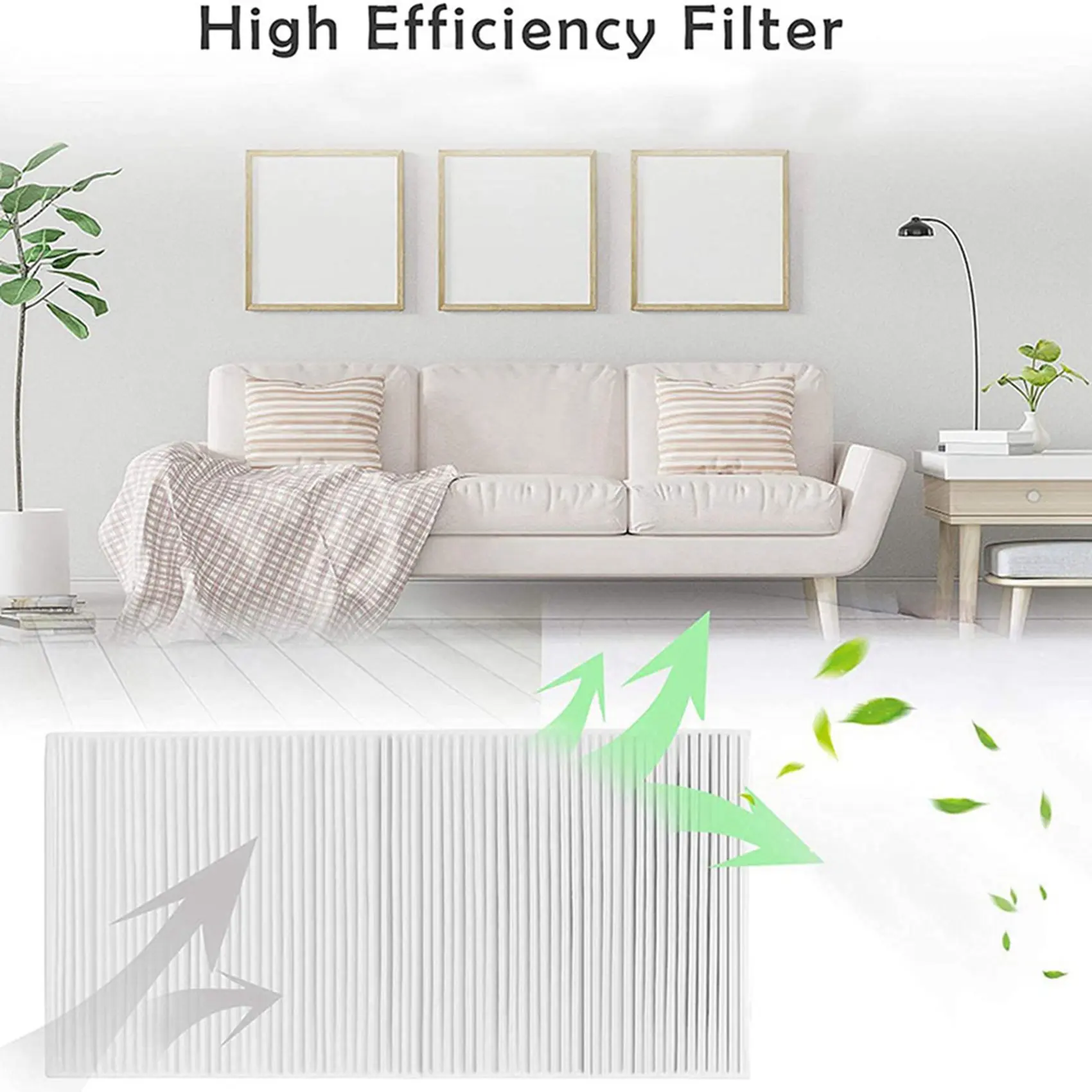Filtro purificador de aire YCOC-4Pack para HRF201B, filtro HEPA U de repuesto para filtro Febreze FRF102B y Honeywell U,HRF201B,HHT290,Et