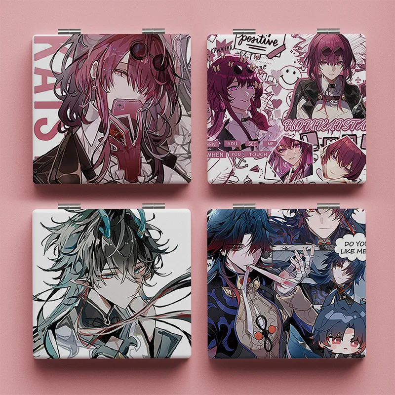 

Аниме Honkai: Star Rail Sparkle Aventurine складное зеркало для косплея портативное зеркало для макияжа увеличительное зеркало двойного назначения подарок