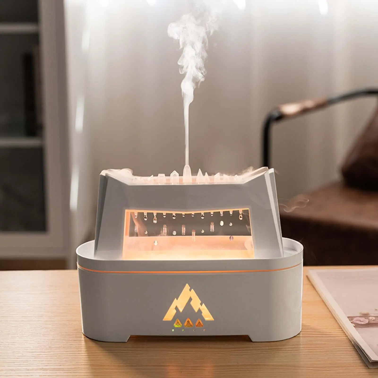 Essential Oil Diffuser Raindrops Desk Humidifier Lightweight Multifunctional Portable 300ml for Office Reading Bedroom Room SPA