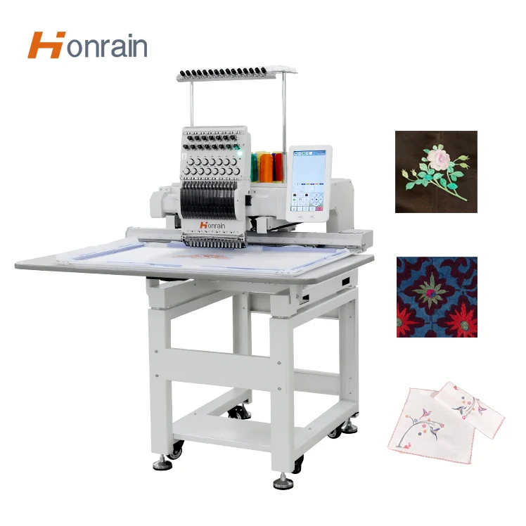 Automatic Computerized Embroidery Machine Single Head Embroidery Machine High Quality Flat 1 Head Digital Embroidery Machine