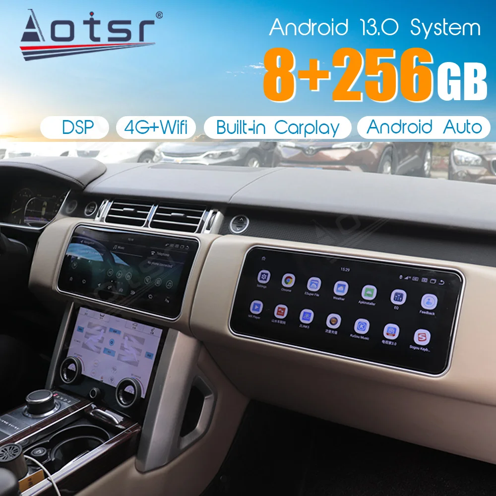 Premium Upgrade Accessory Package for Range Rover Sport: GPS Navigation, Passenger Display & AC Control Panel