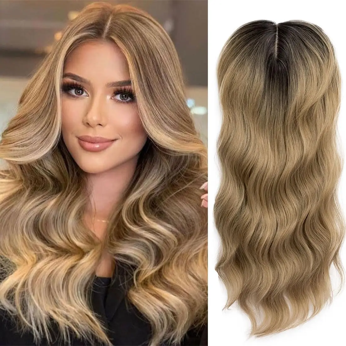 artisan-fabrique-100-cheveux-humains-topper-pleine-dentelle-suisse-tisse-a-la-main-trame-clip-in-extensions-de-cheveux-vague-d'eau-couleur-2