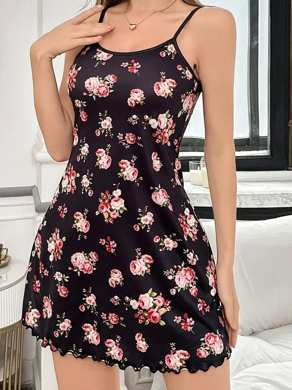 

Summer New Women's Nightgown Strap Sleepwear Milk Cow Print A-Line Skirt Dress Chinese Manufacturer 2026 Summer Collection