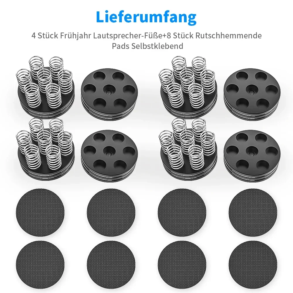 

4PCS Aluminum Alloy Audiophile Shock Spring Damping Pad HIFI Speaker Stand Feet Spike Audio CD Amplifier Foot Pad