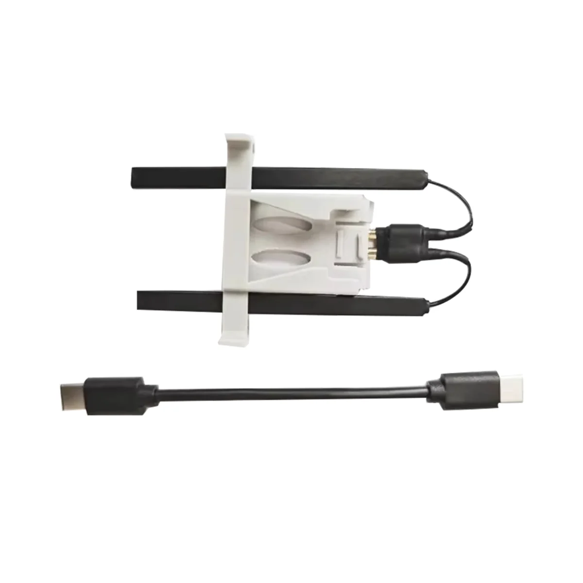 Engranaje de montaje del módulo SR-Drone 4G: soporte gris fijo con antena de cable de datos para DJI Mini 3Pro
