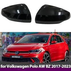 Replacement Car Side Wing Rear View Mirror Cover For Volkswagen VW Polo Mk6 AW GTI 2018-2023 Car Caps Shell Trim