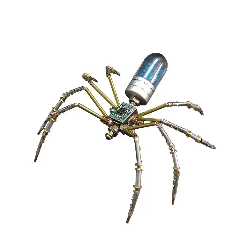 Intellectual Development Elegant Movement Spider Model 3d Metal Puzzle Handmade Diy Kit Desktop Ornament Creative For Adults Kid