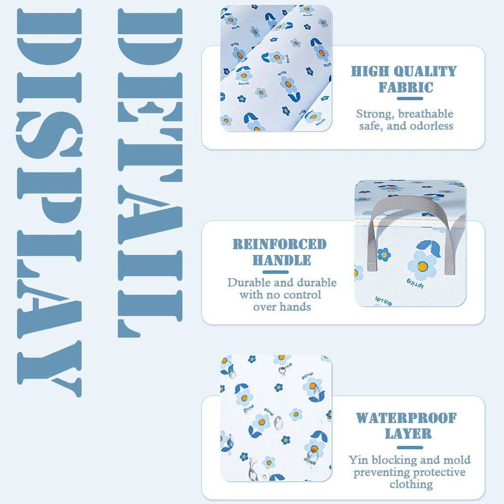 Quilt Storage Bag With Handle Stackable Anti-mould Quilts Finishing Bag For Shoe Storage