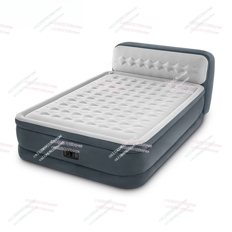 Backrest line pull inflatable mattress double double air mattress bed thickened built-in electric pump 64448