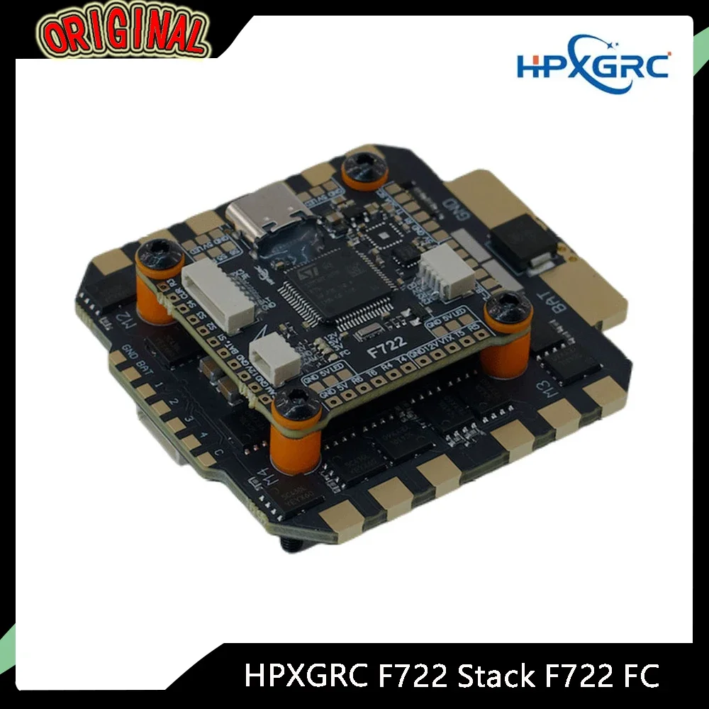 

Контроллер полета HPXGRC F722 Stack F722 ICM42688P с 80A/100A/120A ESC 3-8S LIPO 30,5x30,5 мм для гоночного дрона RC FPV