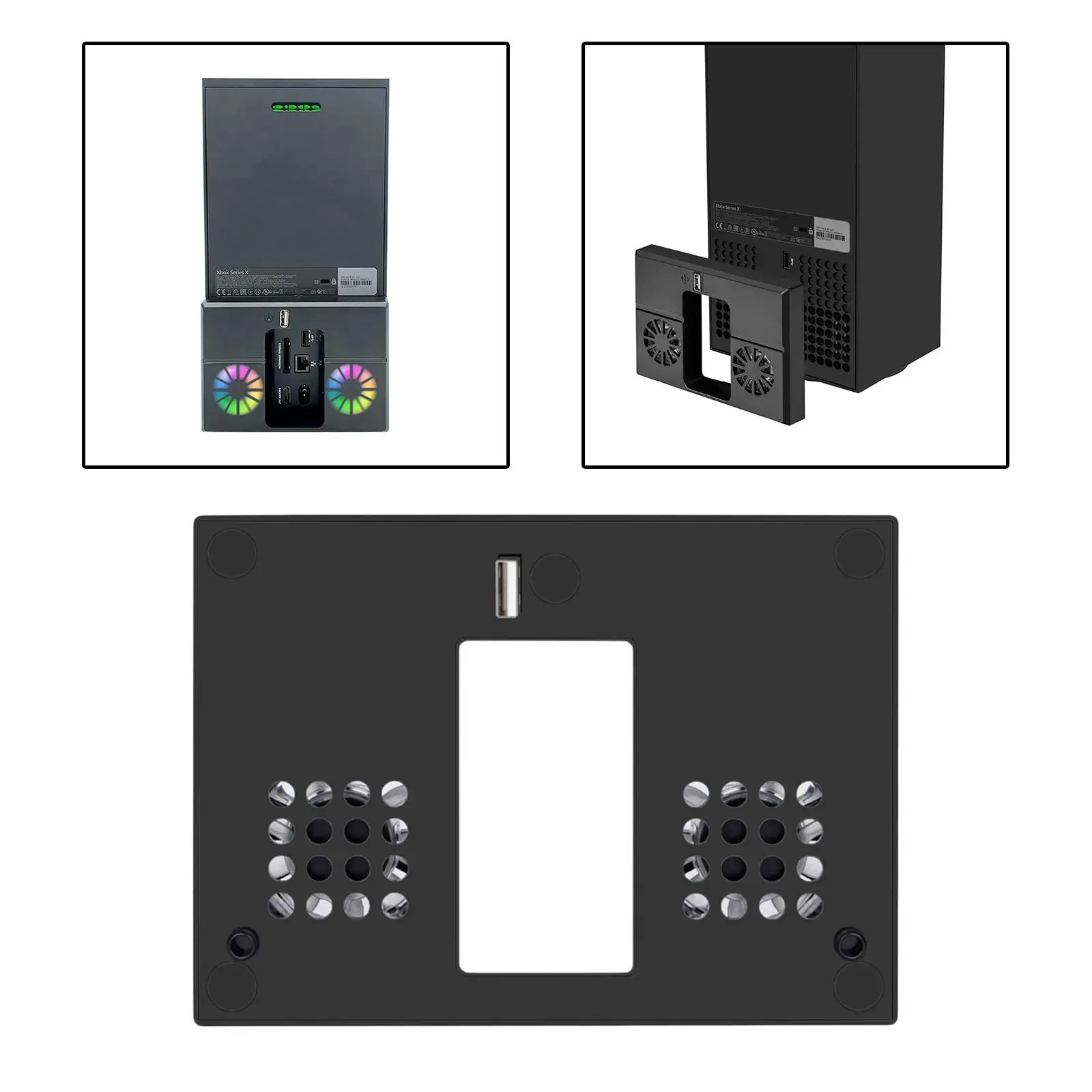 Soporte de ventilador de refrigeración RGB, sistema de refrigeración externo USB, soporte Vertical, radiador para X box Series x, consola de juegos profesional