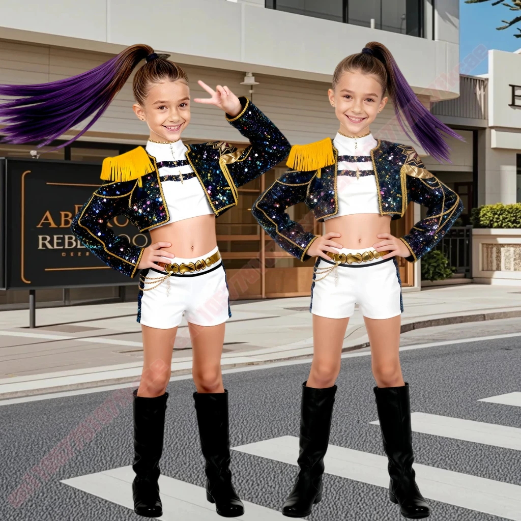 

Детский карнавальный костюм Zoey Mira Rumi с 3D принтом на Хэллоуин, карнавал, K-Pop Hunters Girl Group Idol, наряд для ролевых игр