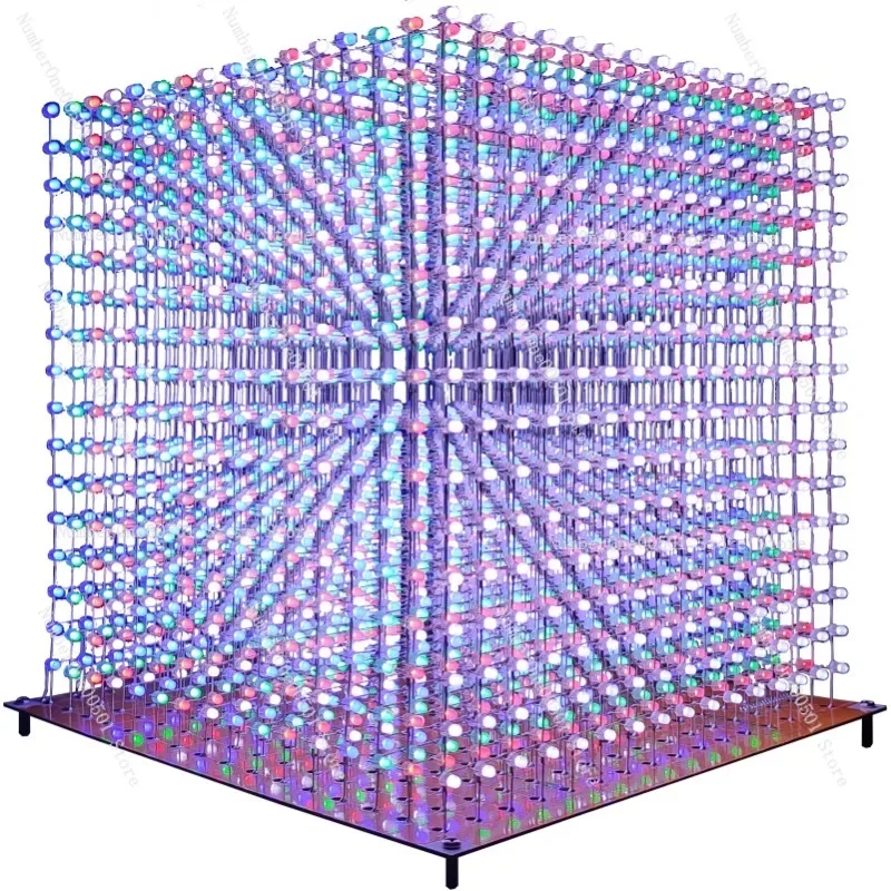 16x16x16 LED Cube DIY Solder Kit for Programmable Animations DIY Electronics Project