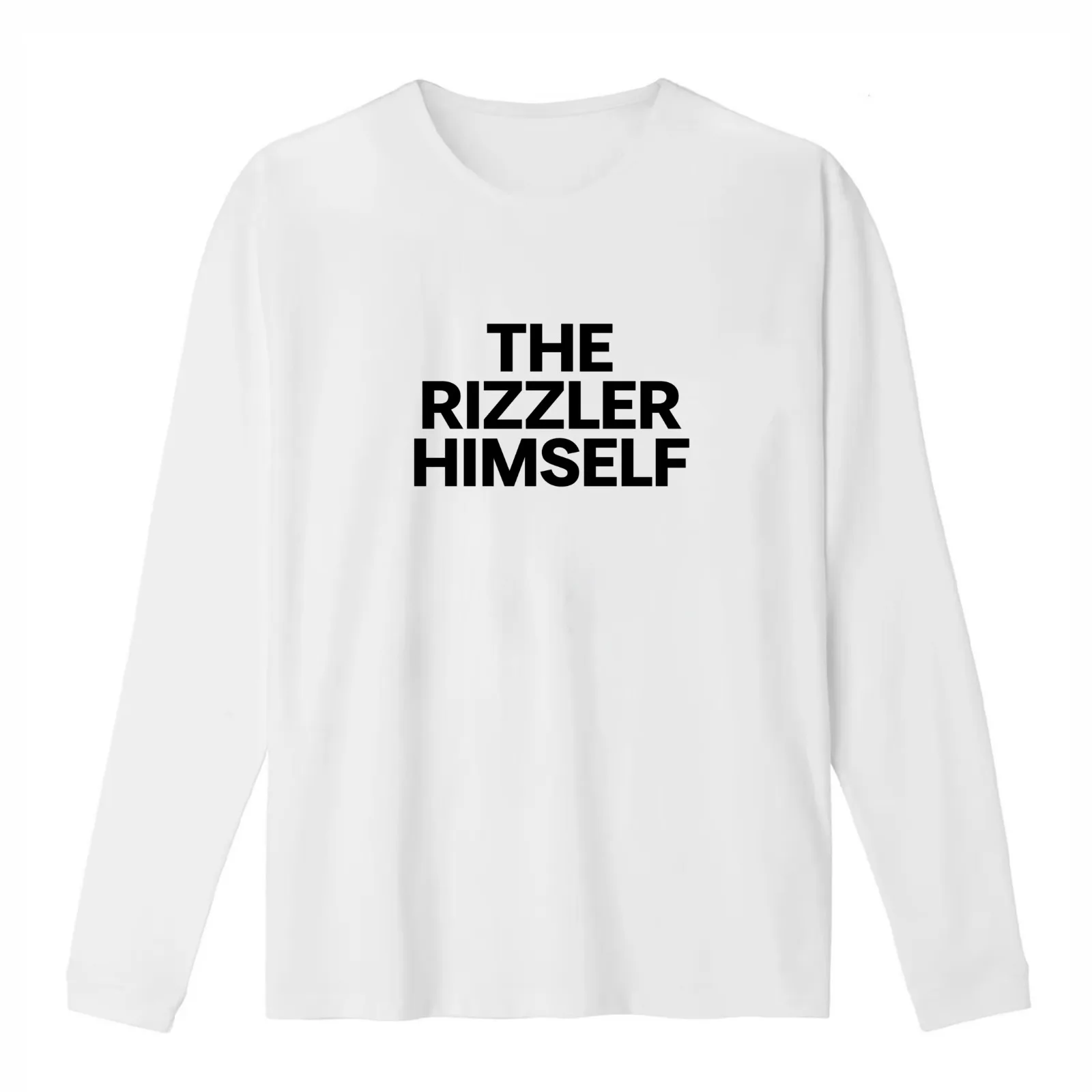 THE RIZZLER HIMSELF T-Shirt Summer Casual Cotton Tee Oversized Streetwear Tops Vintage Graphic Print Loose Fit Short Sleeve