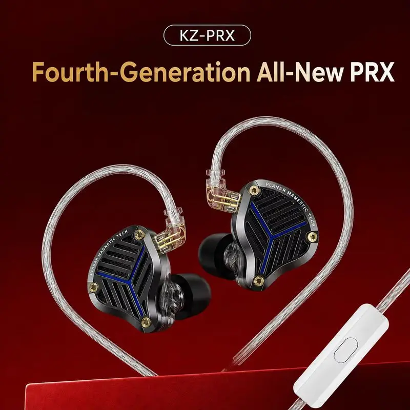 New Kz Prx Planar Driver In Ear Earphone Hifi Monitor Detachable Cable Stage Stereo Sound Headset For Audiophile Musician