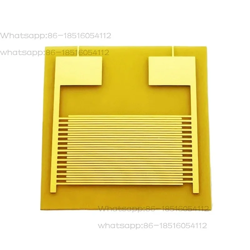 50 Μ M Flexible Forked Electrode Capacitor Array Gas Biological Humidity Sensor Chip PI Intelligent Wearable