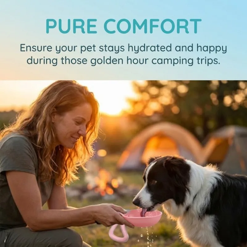 

Hot Sale-For Dogs,For Small Dog Walking, Hiking& Travel Portable Dog Water Bottle 2PCS With Pattern Foldable Pet Water Bottle
