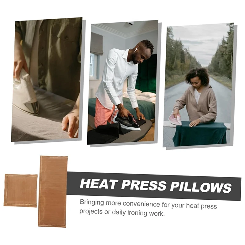 2Pcs Heat Press Pillow Transfer Pillow Heat Press Mat Vinyl Ironing Mat Heated Pillow Heat Press Pad Bolsters Pillows Durable