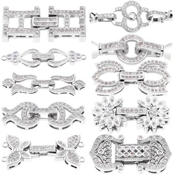 Juya-Fermoirs de fermeture plaqués or et argent 18 carats pour femmes, accessoires faits à la main, fournitures de bijoux en perles, matériel exécutif