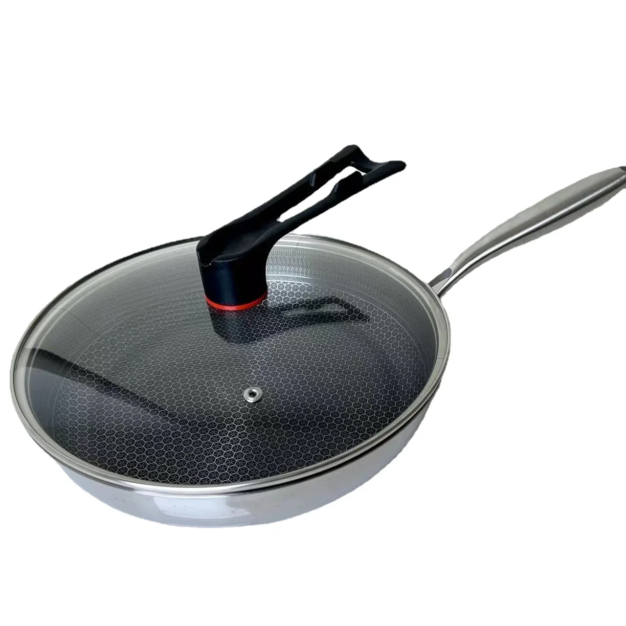 

Frying Pans 316 Stainless Steel Skillet Honeycomb Wok Pan Induction Cooker