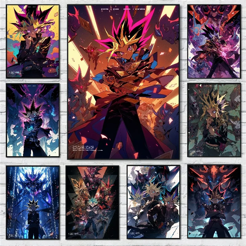 

Japan Yu-Gi-Oh Anime Figures Canvas Stickers and Posters Wall Art Room Bedroom Home Decor High Quality Kids Christmas Gifts