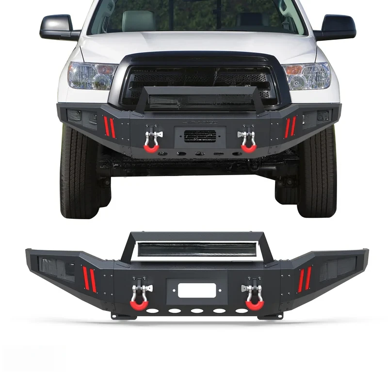 

Bumper Bar with Winch Plate Tundra 2007-2013 & Sequoia 2008-2021,Textured Black Front Bumper