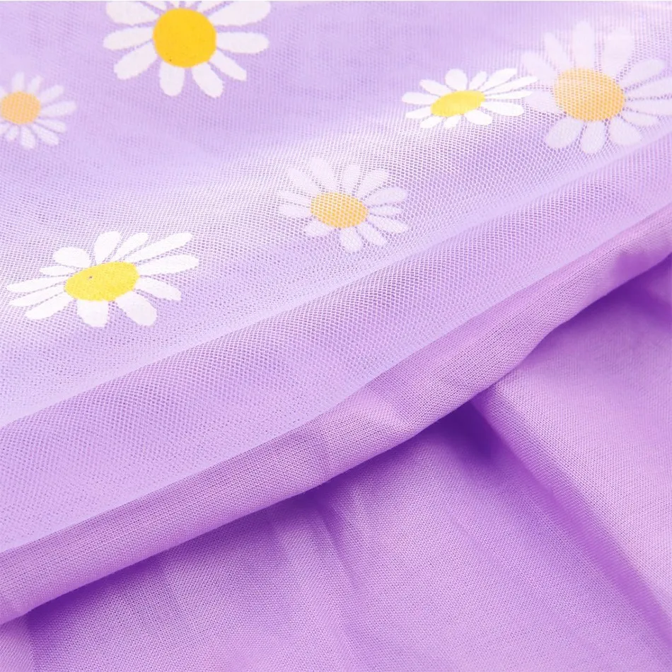 1-6 Years Children Clothes Kids Princess Beach Dress Baby Straps Skirt Girls Daisy Embroidery Sundress Floral Summer Dress