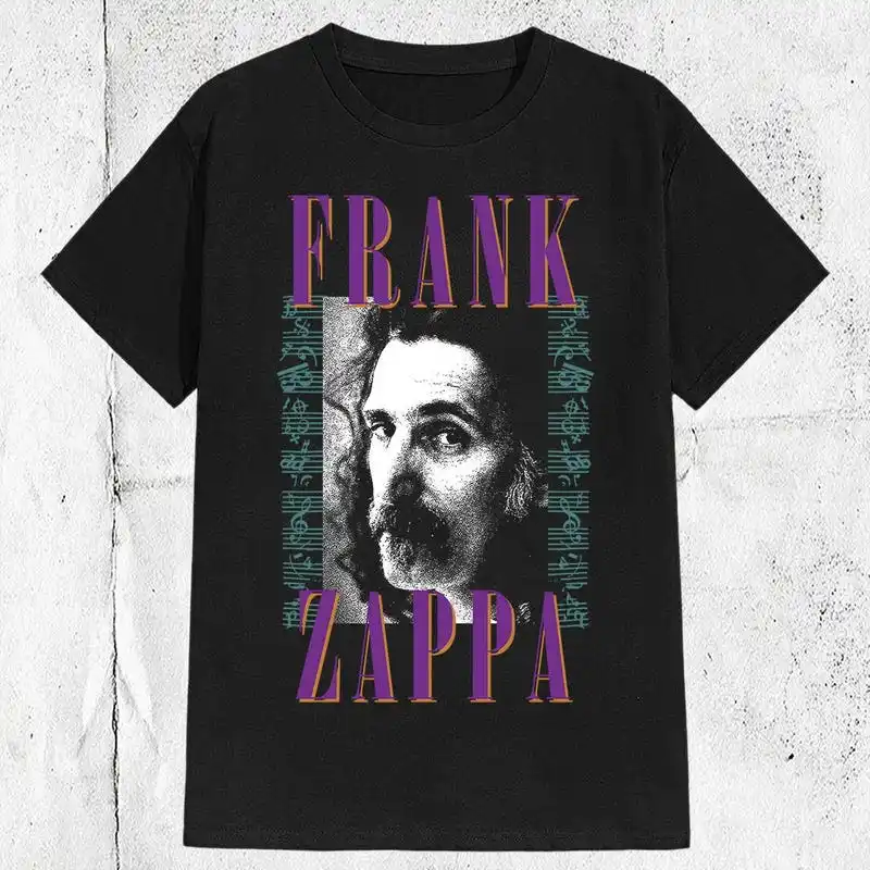 Frank Zappa Band Singer Legend T-shirt ,Graphic Short Sleeve Crew Neck Cotton T-Shirt