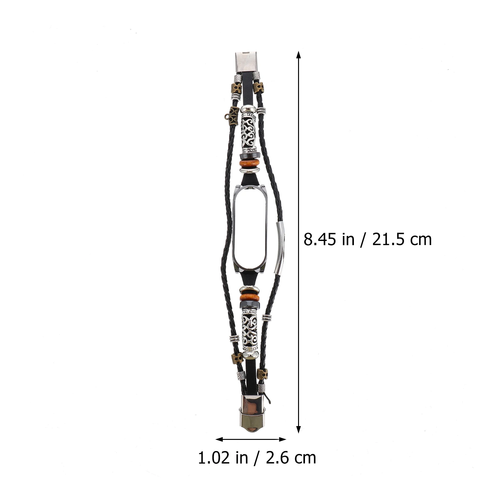 

Metal Shell Wristband Zinc Alloy Watch Band Strap Compatible 5 Vintage Style Adjustable Bracelet