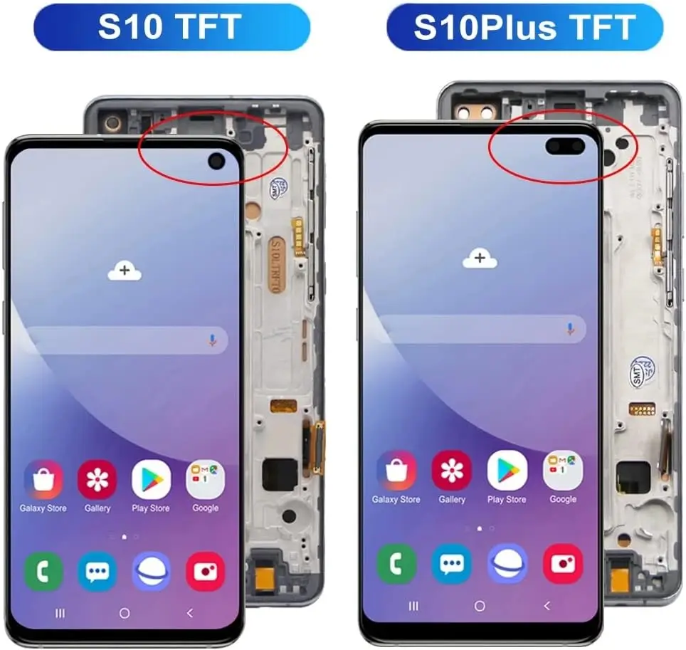 Screen for Samsung Galaxy S10 Plus G975F LCD Display Touch Screen Digital with Frame for Samsung S10 G973F S10 Assembly