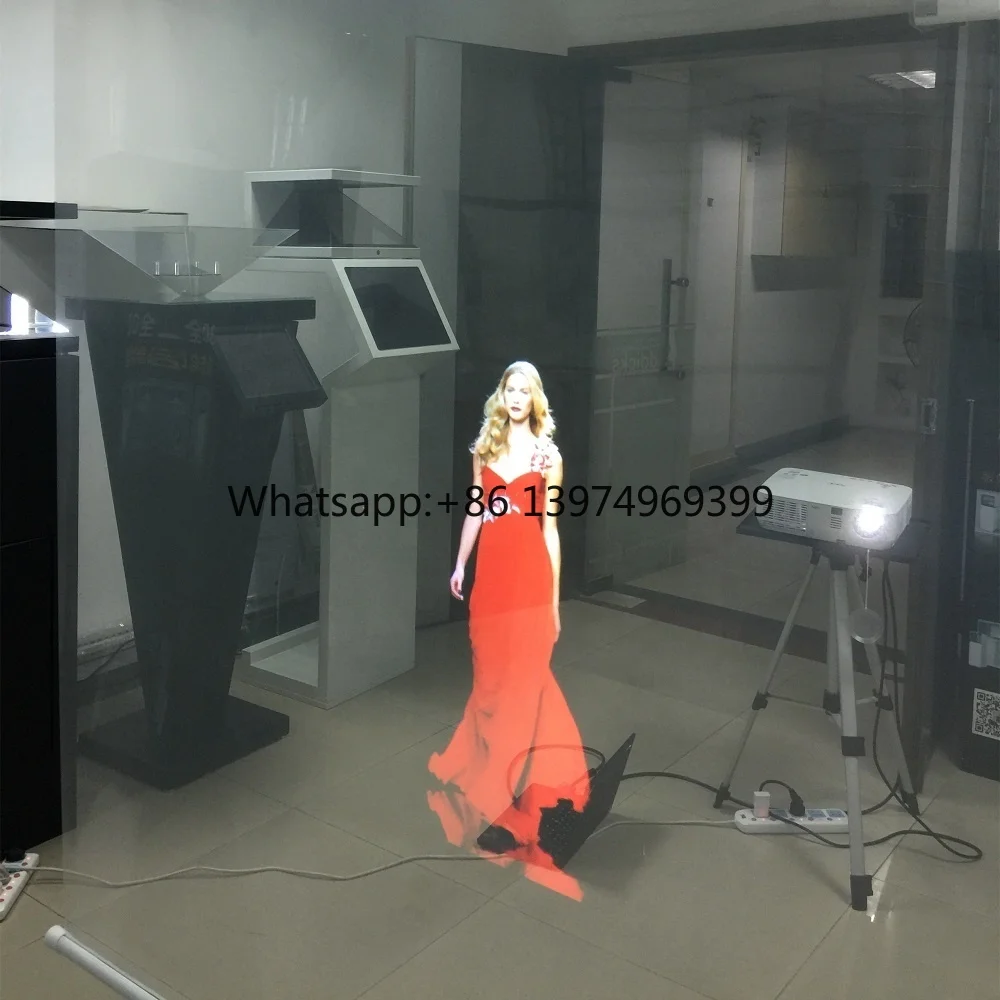 Advertising for Shop Window Transparent Holographic Lamination Projection