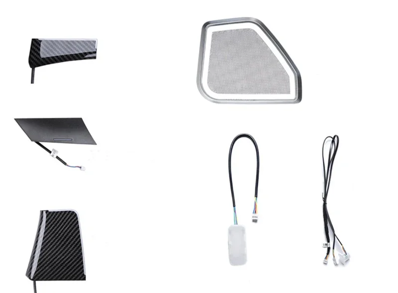 Real Carbon fiber Replacement Ambient Light For Porsche Macan 2014-2020 Interior Ambient light