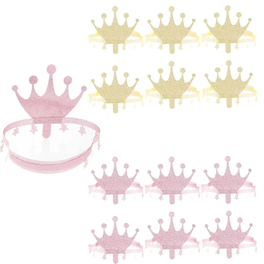 

6 Pieces Paper Crown Party Crowns Hats King Crowns for Party and Celebration