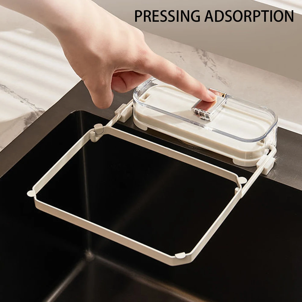 1PCS Suction Cup Sink Strainer,Drainage Rack with Fiter Mesh for Filtering Kitchen Waste,Triangle Corner Sink Strainer Basket