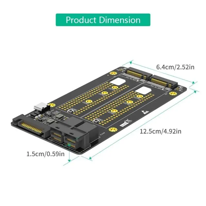 y1ub double m.2 nvme disk solid to twin SFF 8643 #6