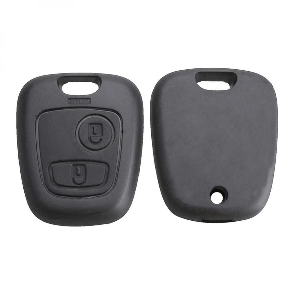 2 tasten Remote-Key-Auto Schlüssel Fob Fall Ersatz Shell Abdeckung Für Peugeot 307 107 207 407 ohne Klinge #281140