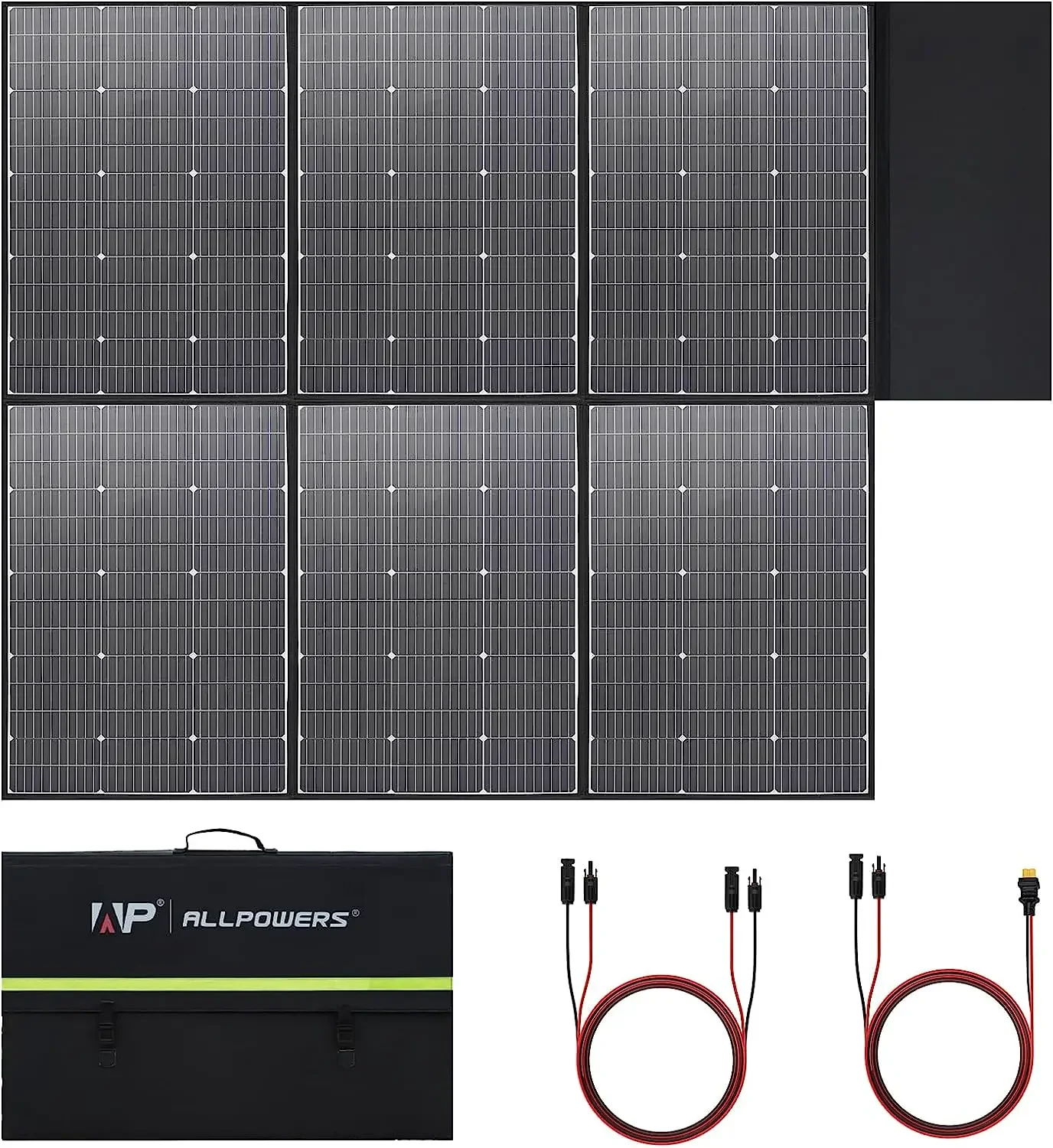 Foldable Solar Panel 600W High-Efficiency Solar Module Solar Charger for MC-4 Output for RV Off-Grid Boat Home Camp