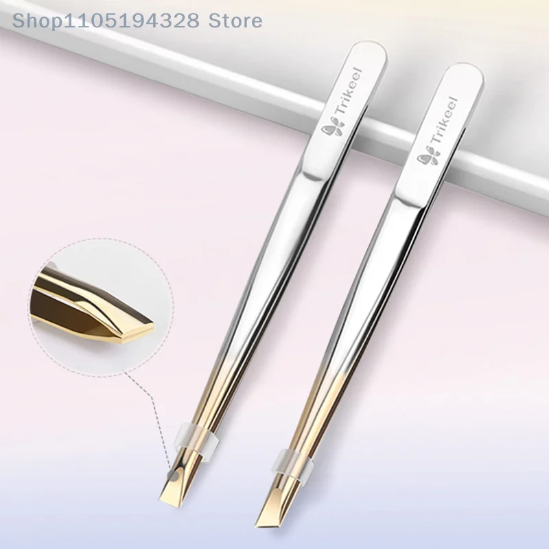 [MP] Pinzetta multifunzione a punta piatta in acciaio inossidabile ad alta precisione per modellare le sopracciglia Depilazione del viso Ciglia finte Handli