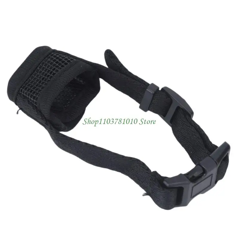 U55D Dog Mouth Guard with Soft Fabric Body and Head Strap for Daily Guidance During Training and Public Routine Use