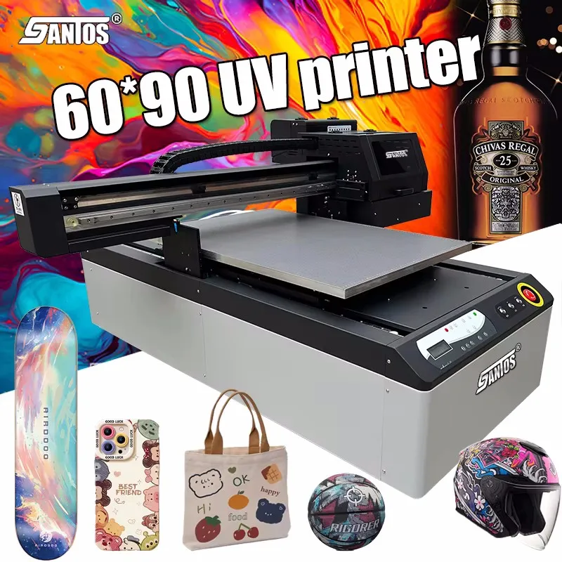 A1 6090 desktop UV printing for all materials Multifunctional UV printer for small business