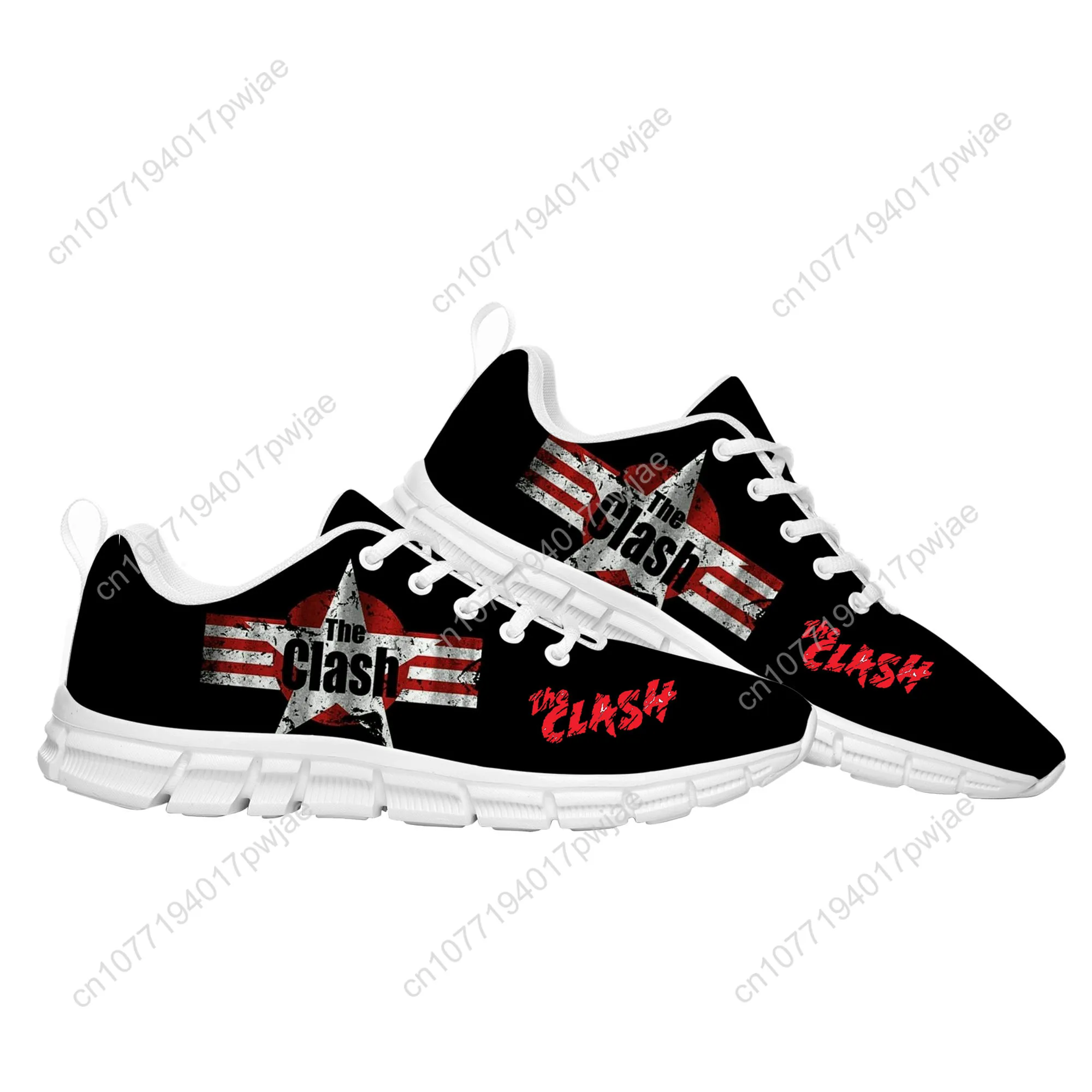 أحذية The Clash Rock Band الرياضية للرجال والنساء أحذية رياضية خفيفة الوزن كاجوال للمشي لمسافات طويلة أحذية رياضية مصممة خصيصًا #3