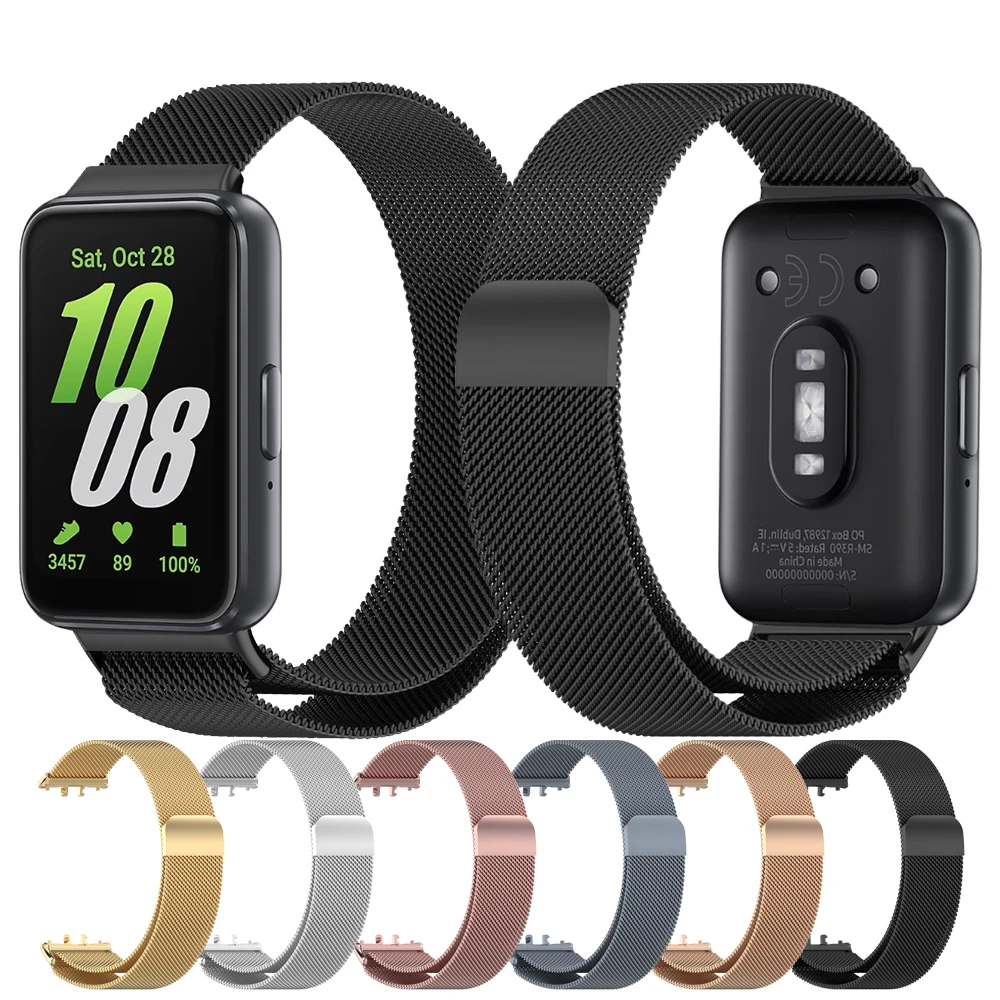Mesh Metallbänder für Samsung Galaxy Fit 3 Uhren armband Edelstahl band kompatibel mit Galaxy Fit 3 Armband für Frauen Männer